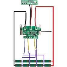 Emay Center 18V Li-Ion Batarya Bms Koruma Devresi - Bosch BAT618 Uyumlu