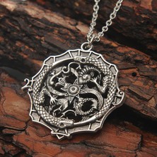 İdol Avm Kertenkele Tasarım Erkek Kolye Takı Aksesuar K24 T5