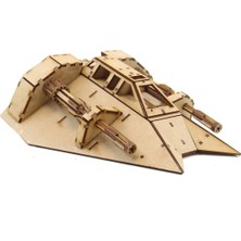 Mavi Doku Sw Snow Speeder 3D Ahşap Puzzle Maketi