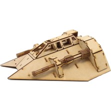 Mavi Doku Sw Snow Speeder 3D Ahşap Puzzle Maketi