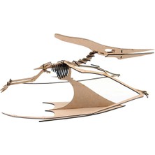 Mavi Doku Dinozor Serisi, Pterodactyl, 3D Ahşap Puzzle Maketi