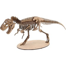 Mavi Doku Dinozor Serisi, Tyrannosaurus Rex , T-Rex 3D Ahşap Puzzle Maketi