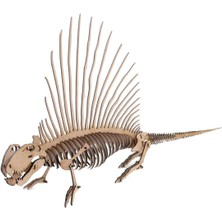 Mavi Doku Dinozor Serisi, Dimetrodon, 3D Ahşap Puzzle Maketi