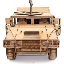 Mavi Doku Hummer M998 3D Ahşap Puzzle 4x4 Jeep Maketi