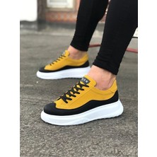 Nateli  WG507 Siyah Sarı Erkek Ayakkabı
