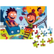 Çocuklar Için Puzzle 60 Parça Lunapark