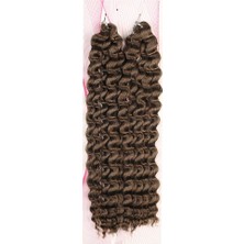 Nice Bulk Afro Su Dalgalı Görünümlü  Saç / Koyu Kumral /