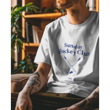 Helios Haute Sunday Hockey Club Tasarım Relaxed Fit Erkek Tişört