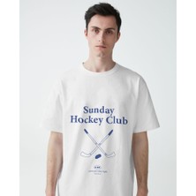 Helios Haute Sunday Hockey Club Tasarım Relaxed Fit Erkek Tişört