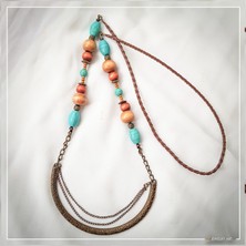 Z Jewelry Art Zola - El Yapımı Etnik Otantik Bohem Kadın Kolye