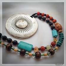 Z Jewelry Art Yoruba - Etnik ve Otantik Bohem Kadın Erkek Sonsuzluk Kolyesi