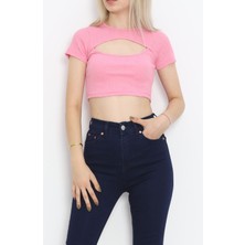 Nivendi Dekolteli Crop Body Tozpembe - 4121.1567.