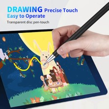 Seashell Digital Evrensel Tablet Akıllı Telefon Kapasitif Stylus Kalem Manyetik Adsorpsiyon Kapağı Çizim Yazma Stylus Kalem Yedek Yuvarlak Disk Kalem Ucu (Yurt Dışından)