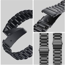 Fibaks Samsung Galaxy Watch Active 2 44MM Kordon Paslanmaz Çelik Stainless Steel Baklalı Ayarlanabilir Akıllı Saat Kordonu ve Ayarlama Aparatı