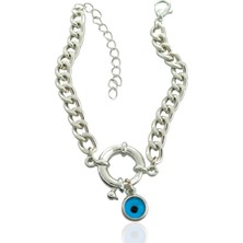 ÇLK Accessories Nazar Boncuklu Kilit Figür Bileklik TRBILEK7609 B34503