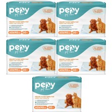 Pepy Pet Care Pepy Evcil Hayvan Tuvalet Eğitim Pedi 60 x 90 cm 150 Adet 5 Paket