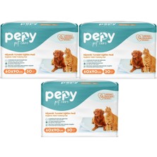 Pepy Pet Care Pepy Evcil Hayvan Tuvalet Eğitim Pedi 60 x 90 cm 90 Adet 3 Paket