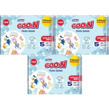 Goon Mutlu Bebek Külot Bebek Bezi Beden:5 (12-17KG) Junior 186 Adet Aylık Fırsat Pk