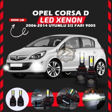 Furens Opel Corsa D 2006-2014 Sis Farı Uyumlu Şimşek Etkili LED Xenon Light Series H9005