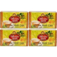 Macun-i Mesir Manisa Mesir Macunu Çayı Orjinal 20 Li Pk 40GR (20 ADETX2GR) Süzen Poşet Bardak (4 Lü Set)