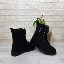 Fiyra IGN11 Siyah Zümrüt Fermuar Süslü Kız Çocuk Bot