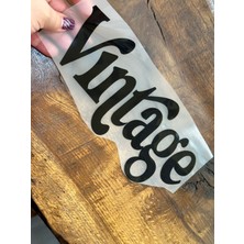 Gönülden Tasarım Ütü Ile Yapışan Vintage (Nostaljik) Yazılı Transfer Baskı Arma 25X11 cm