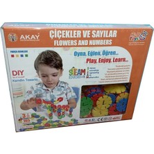 Çiçekler ve Sayılar Kutulu Yapı Blokları