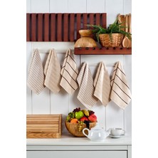 Tabea Home Yonca 6'lı El Yüz Havlu Seti 30X50CM | Mutfak Havlusu | Pamuklu |