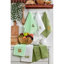 Tabea Home Coffee  6'lı Mutfak Kurulama Bezi 40X60CM | Mutfak Havlusu | Pamuklu |