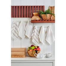 Tabea Home Yonca 6'lı El Yüz Havlu Seti 30X50CM | Mutfak Havlusu | Pamuklu |
