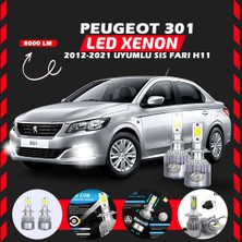 Furens Peugeot 301 2012-2021 Sis Farı Uyumlu Şimşek Etkili LED Xenon Performance Series H11