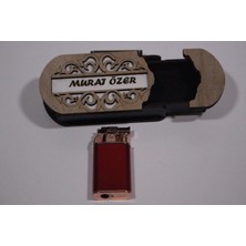 Mrc Hediye Sepeti Çakmak Kişiye Özel Isim Yazılı ve Mdf Tasarım Kutulu No:50