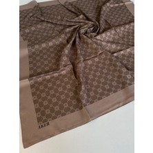 Aker Kahverengi Elegance Monogram Eşarp 1090500-932