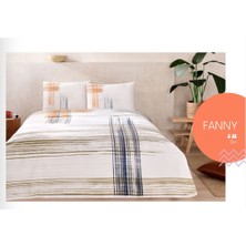 Taç Çift Kişilik Pike Takımı Fanny Gri