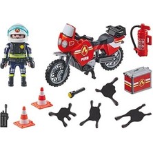 Playmobil 71466 Action Heroes: Motorcycle & Oil Spill