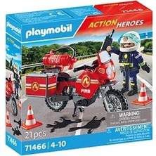 Playmobil 71466 Action Heroes: Motorcycle & Oil Spill