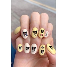 BP Tattoo Kuromi Tırnak Sticker Nail Art Tırnak Süsleme