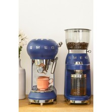 smeg 1895 Blue Epresso Makinesi & Kahve Öğütücülü Maestro Kahve Seti