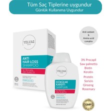 Yelvas Procapil, Saw Palmetto, ve Biotin Içerikli Saç Dökülmesine Karşı Şampuan 300 ml