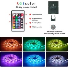 Cata Rgb Şerit LED 5 Metre 5050 Smd Double Pcb Tak Çalıştır Adaptörlü Wifi Bluetooth Renkli Kumanda Dekoratif Set Esnek