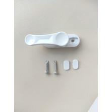 Bijutek Pvc Pimapen Pencere Cam Balkon Kapısı Güvenli Emniyet Kilidi Çocuk Emniyet Mandalı 5 Adet (Plastik)