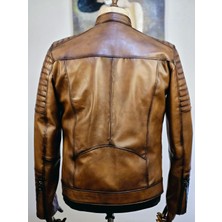 Always Leather Özel Astarlı Usta Işi Özel Dikim Hakiki Deri Mont