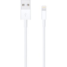 Voltme M2 Tec 2'si 1 Arada Şarj Seti Apple iPhone Ipod ve iPad Modelleri Lightning Usb-A Için Şarj Kablosu Beyaz 5W 1A 100CM