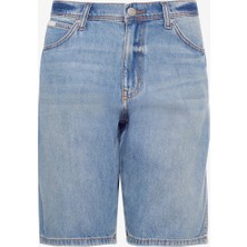Wrangler Regular Fit Açık Mavi Erkek Denim Şort W241579404 Texas Jean Şort