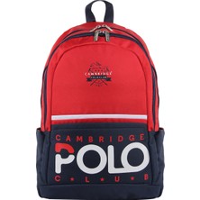 Cambridge Polo Club 3019 Okul Çantası Sırt Çantası Suya Dayanıklı Akademiy