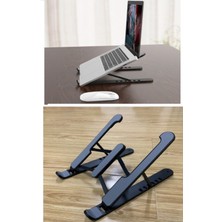 Periboia Katlanabilir Laptop Standı - Kaydırmaz Kademe Ayarlı Laptop Tablet Tutucu