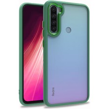 FUJİMAX Xiaomi Redmi Note 8 Uyumlu Inci Kılıf Kenarı Silikon Arkası Sert P.c Zore Flora Kapak