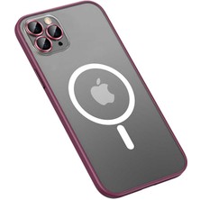 ZORE Apple iPhone 13 Pro Kılıf Mokka Lens Koruyuculu Wireless Kılıf