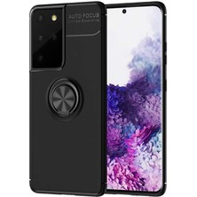 ZORE Samsung Galaxy S21 Ultra Kılıf Ravel Yüzüklü Silikon Kılıf