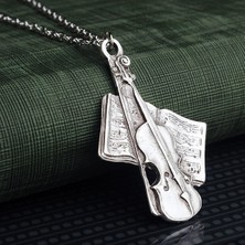 İdol Avm Müzisyen Kemancı Nota Kitabı Kolye Takı Erkek Aksesuar K24 T5